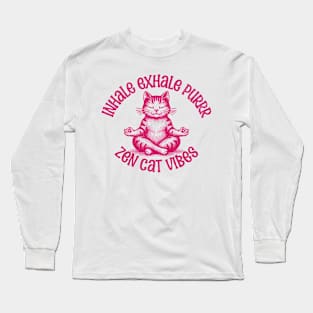 Meditation Cat Long Sleeve T-Shirt